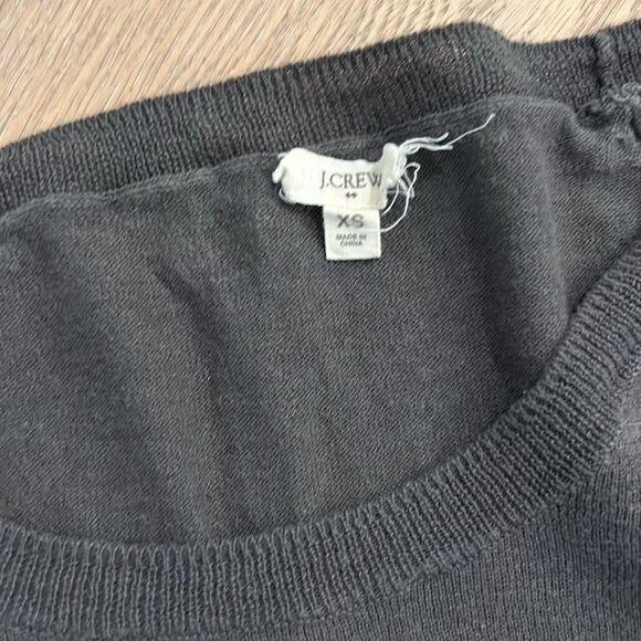 J. Crew Gray Sweater with Ruffle Details (XS) - Picture 2 of 4